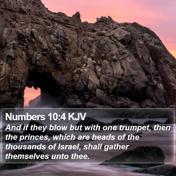 Numbers 10:4 KJV Bible Study