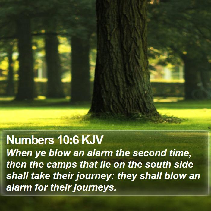 Numbers 10:6 KJV Bible Study