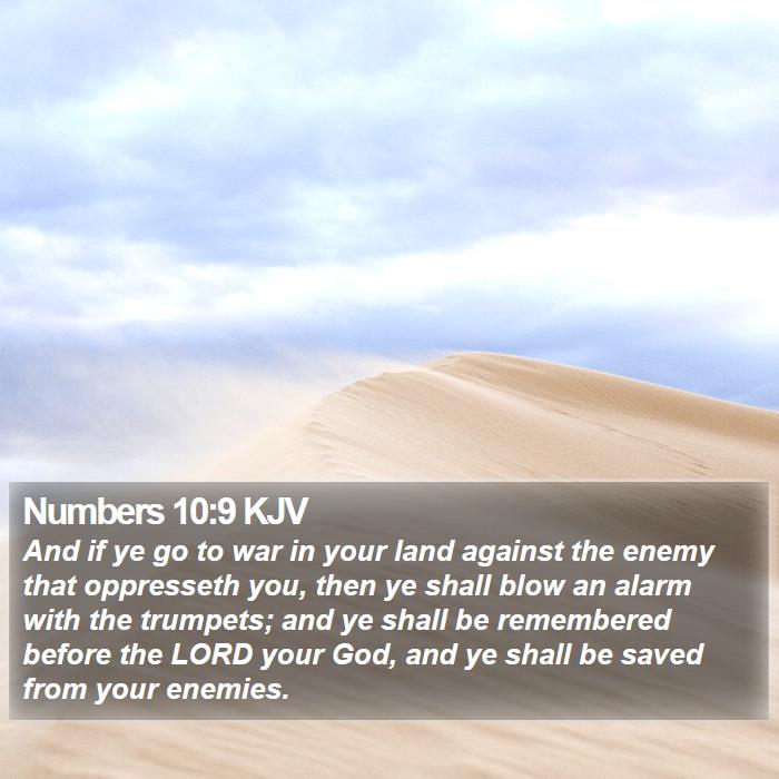 Numbers 10:9 KJV Bible Study