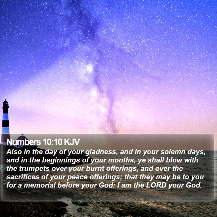 Numbers 10:10 KJV Bible Study