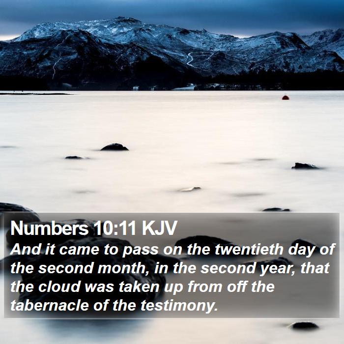 Numbers 10:11 KJV Bible Study