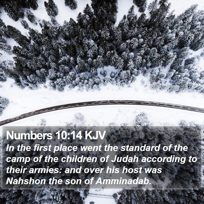 Numbers 10:14 KJV Bible Study