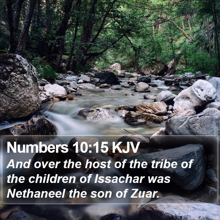 Numbers 10:15 KJV Bible Study