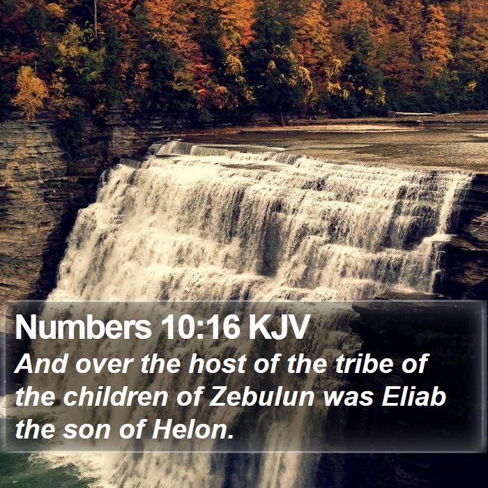 Numbers 10:16 KJV Bible Study