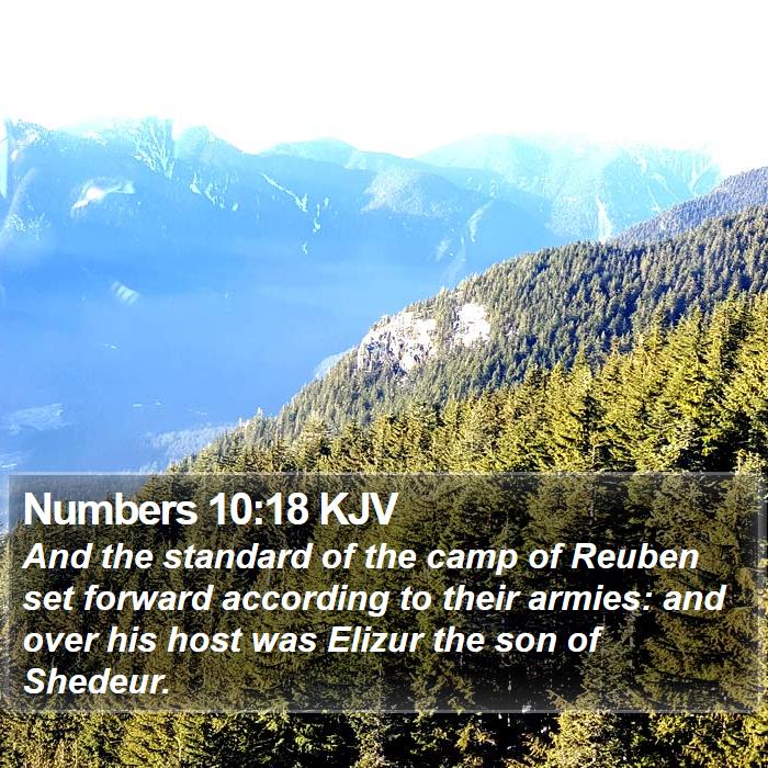 Numbers 10:18 KJV Bible Study