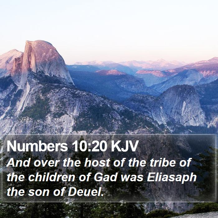 Numbers 10:20 KJV Bible Study