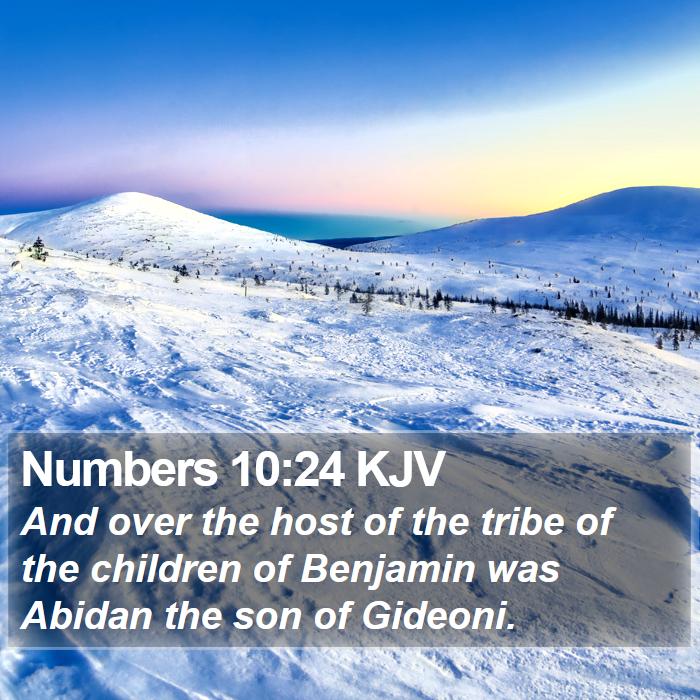 Numbers 10:24 KJV Bible Study