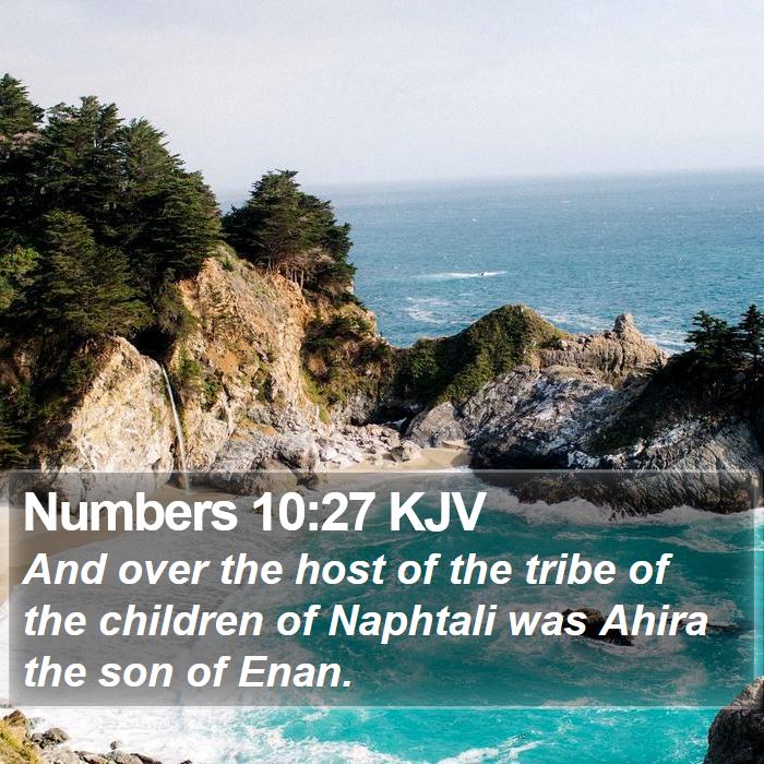 Numbers 10:27 KJV Bible Study