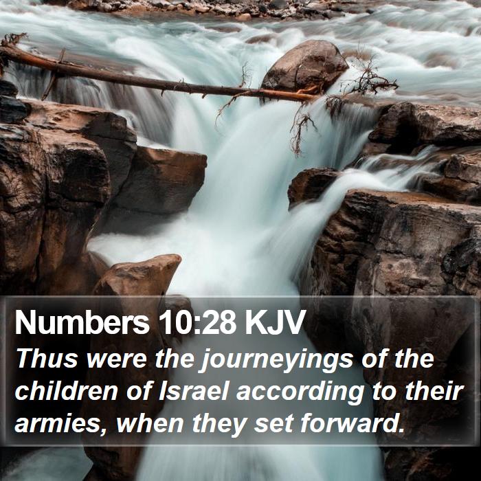 Numbers 10:28 KJV Bible Study