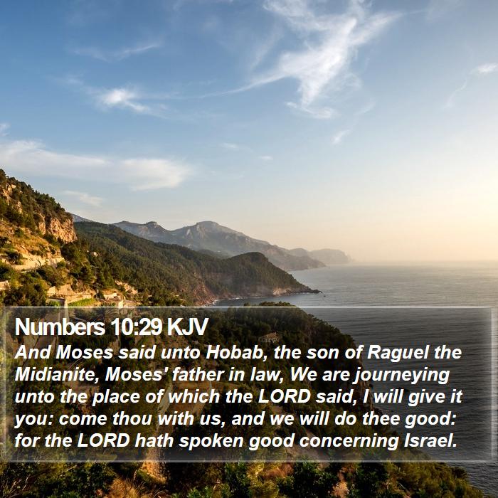 Numbers 10:29 KJV Bible Study