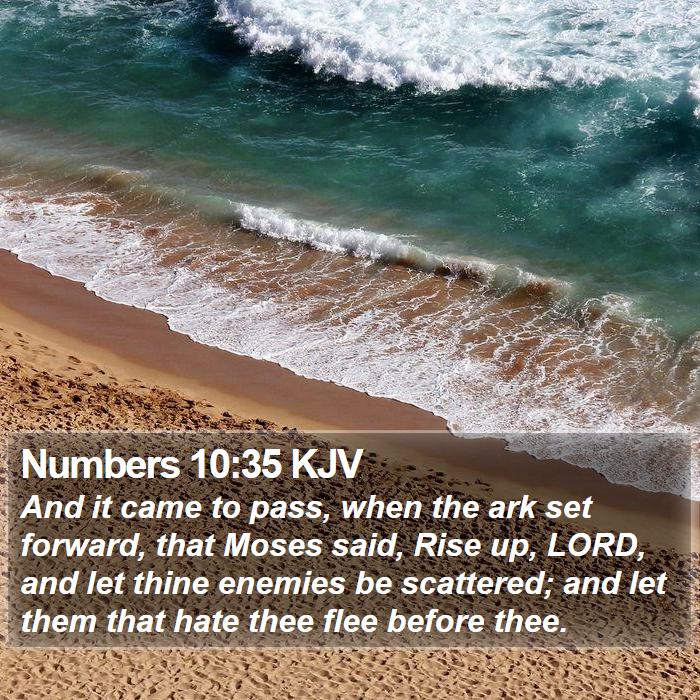 Numbers 10:35 KJV Bible Study