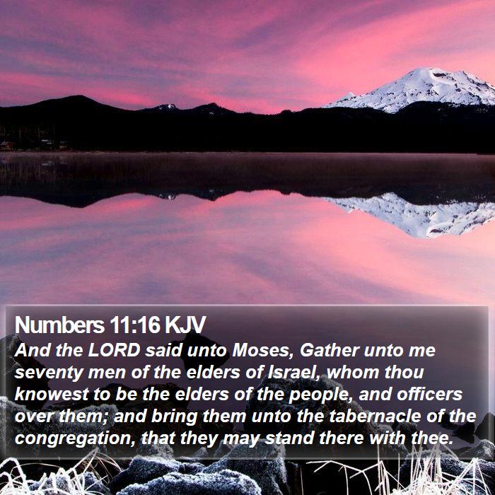 Numbers 11:16 KJV Bible Study