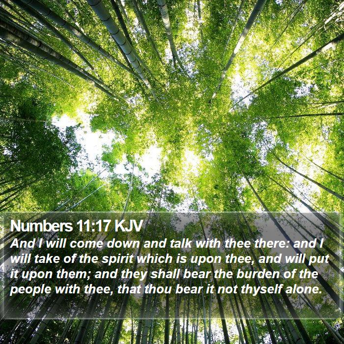 Numbers 11:17 KJV Bible Study