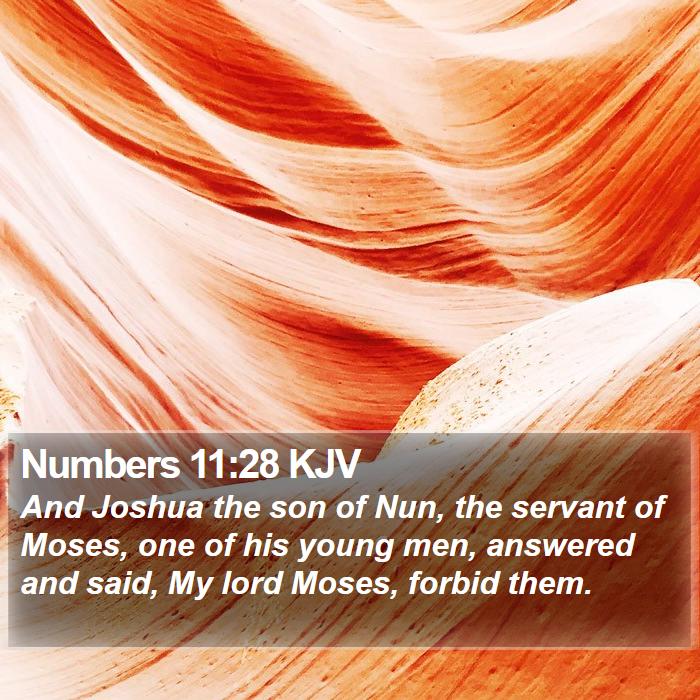 Numbers 11:28 KJV Bible Study