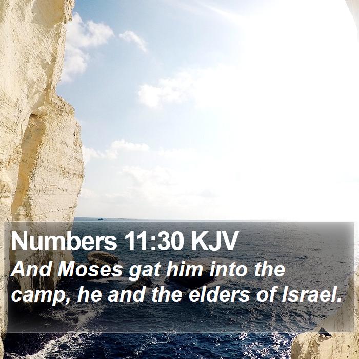 Numbers 11:30 KJV Bible Study