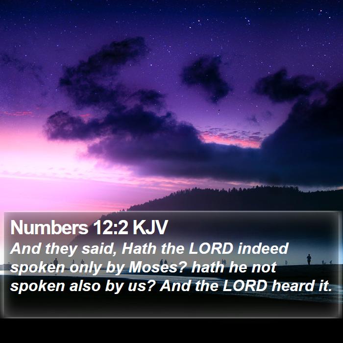 Numbers 12:2 KJV Bible Study