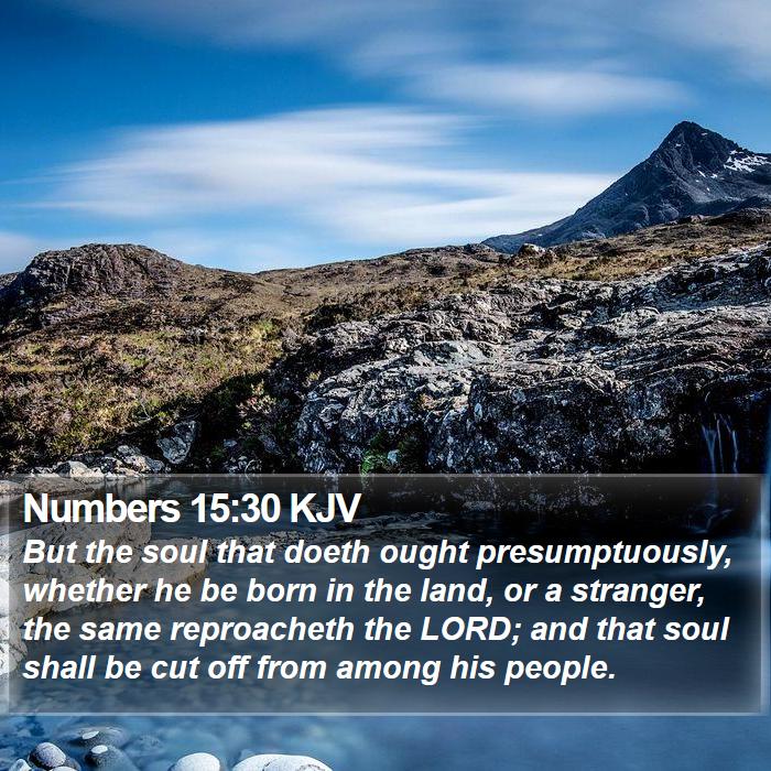 Numbers 15:30 KJV Bible Study