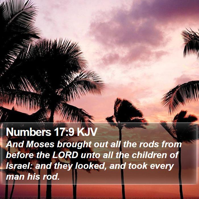 Numbers 17:9 KJV Bible Study