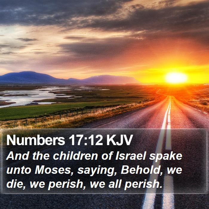 Numbers 17:12 KJV Bible Study