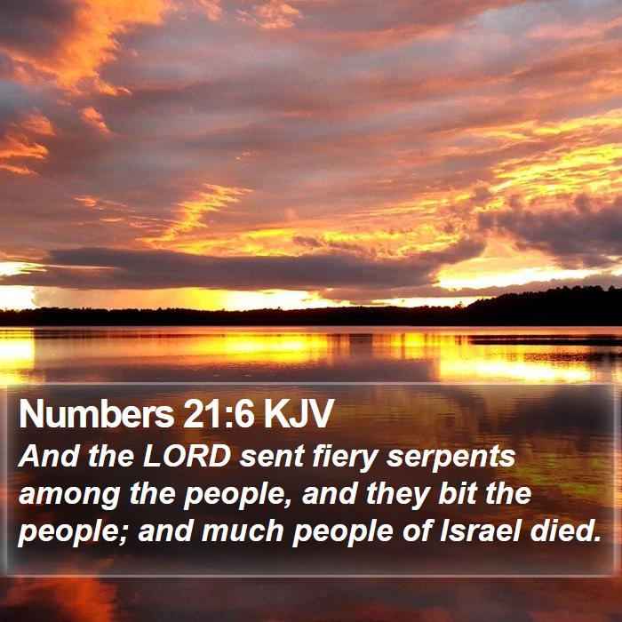 Numbers 21:6 KJV Bible Study