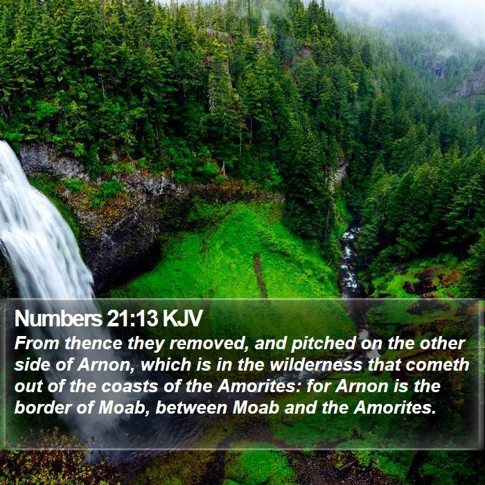 Numbers 21:13 KJV Bible Study