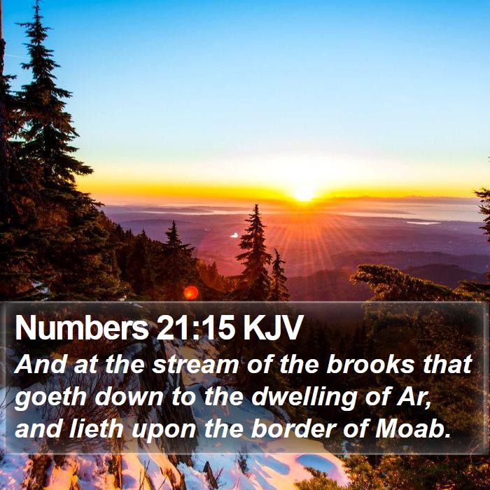 Numbers 21:15 KJV Bible Study