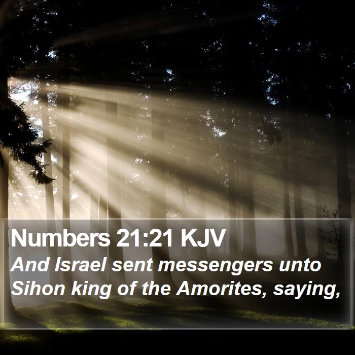 Numbers 21:21 KJV Bible Study