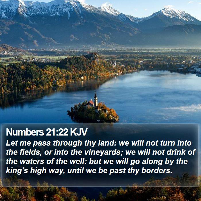 Numbers 21:22 KJV Bible Study