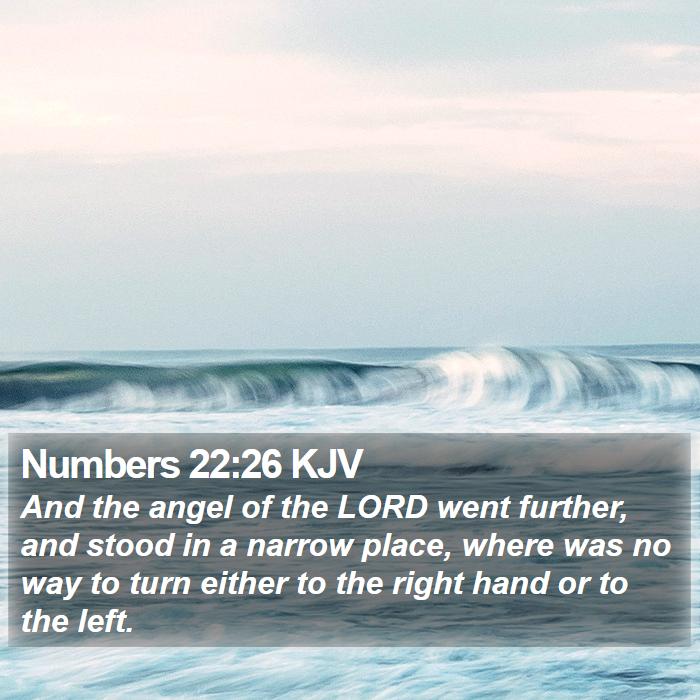 Numbers 22:26 KJV Bible Study
