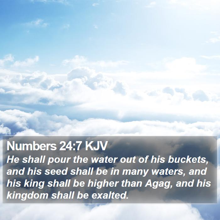 Numbers 24:7 KJV Bible Study