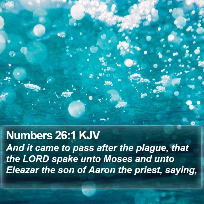 Numbers 26:1 KJV Bible Study