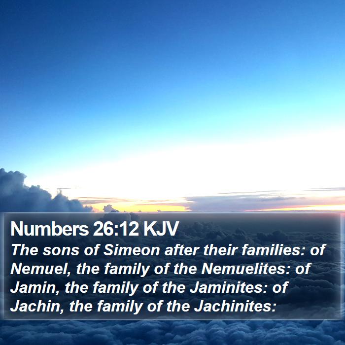 Numbers 26:12 KJV Bible Study