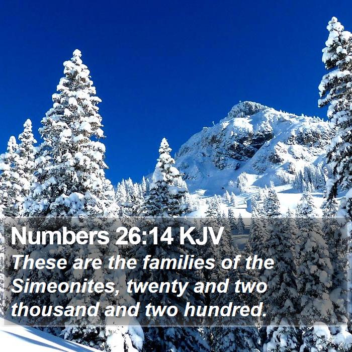 Numbers 26:14 KJV Bible Study