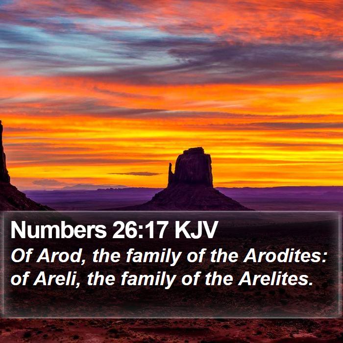 Numbers 26:17 KJV Bible Study