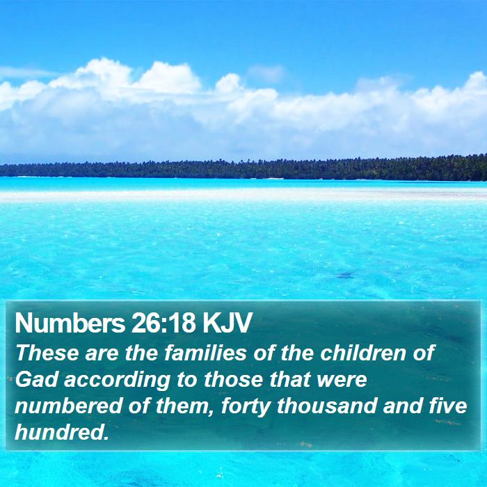 Numbers 26:18 KJV Bible Study