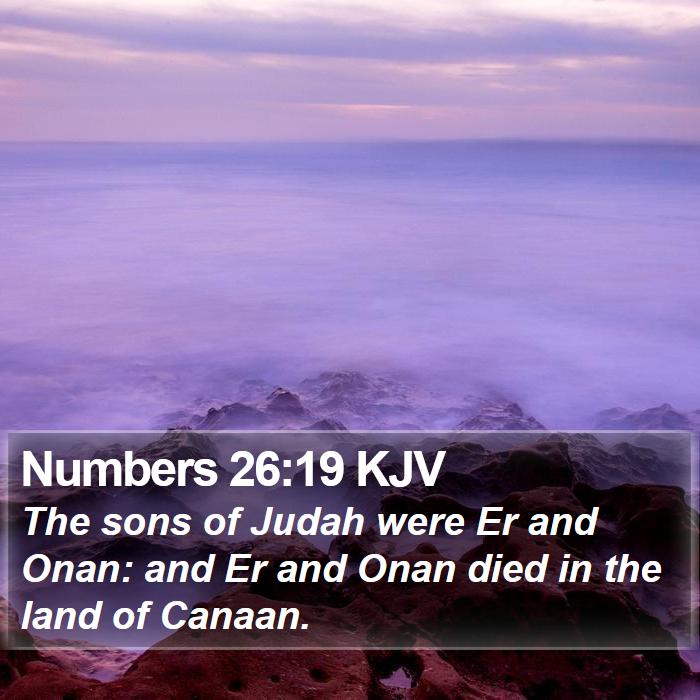 Numbers 26:19 KJV Bible Study