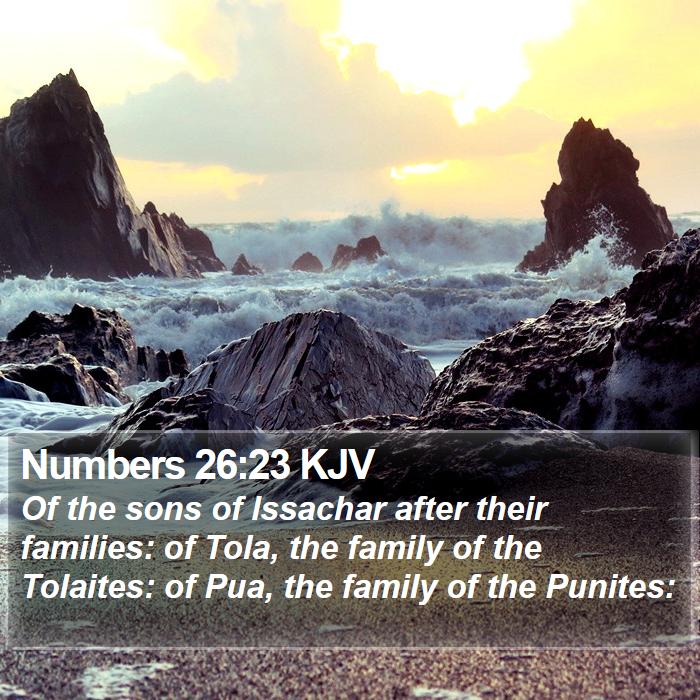 Numbers 26:23 KJV Bible Study