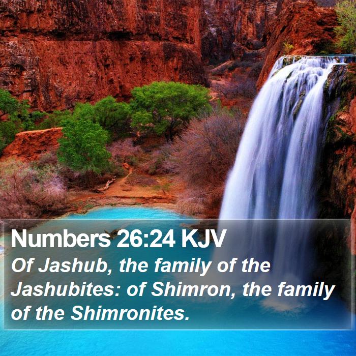 Numbers 26:24 KJV Bible Study