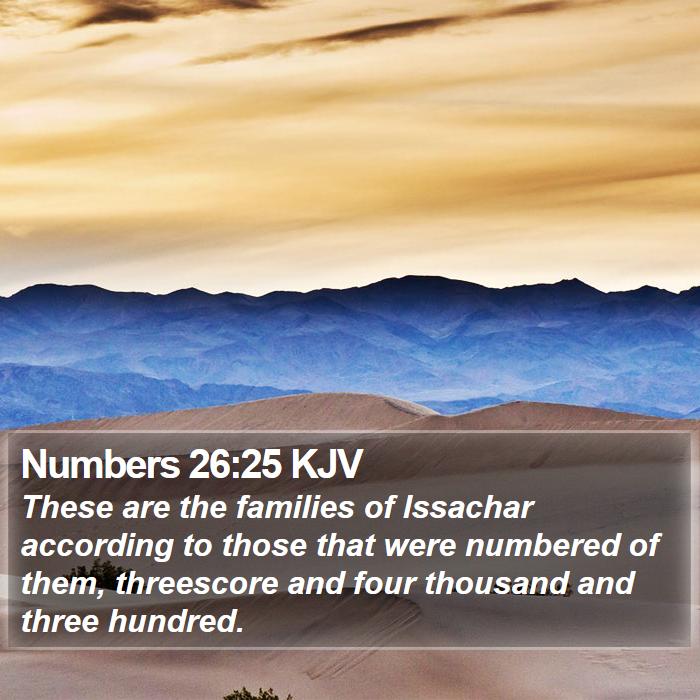 Numbers 26:25 KJV Bible Study