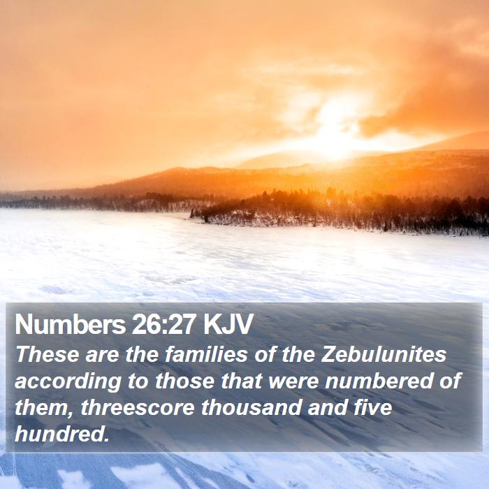 Numbers 26:27 KJV Bible Study