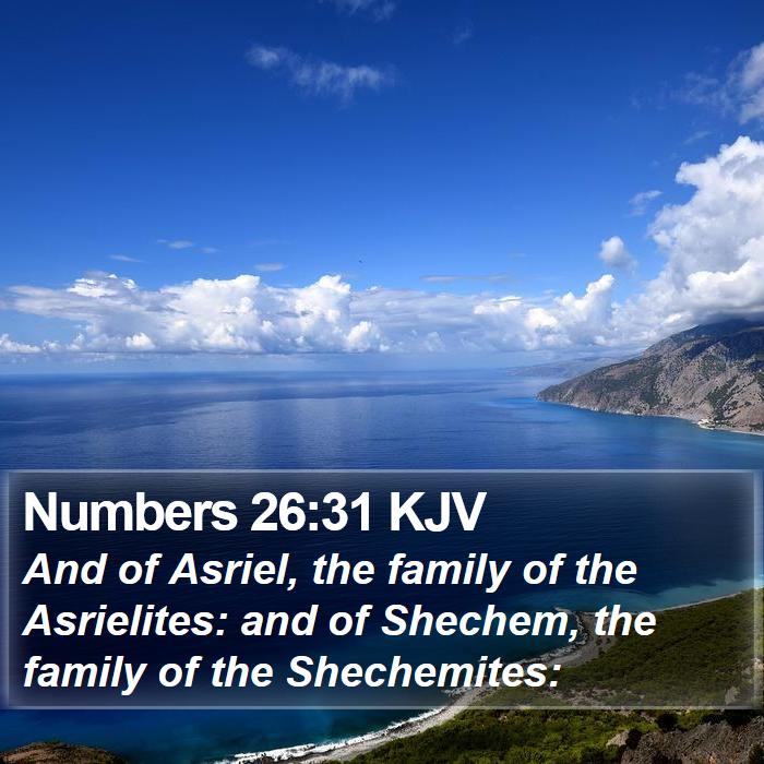 Numbers 26:31 KJV Bible Study