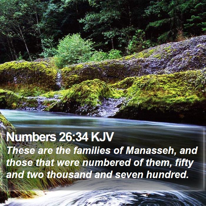 Numbers 26:34 KJV Bible Study