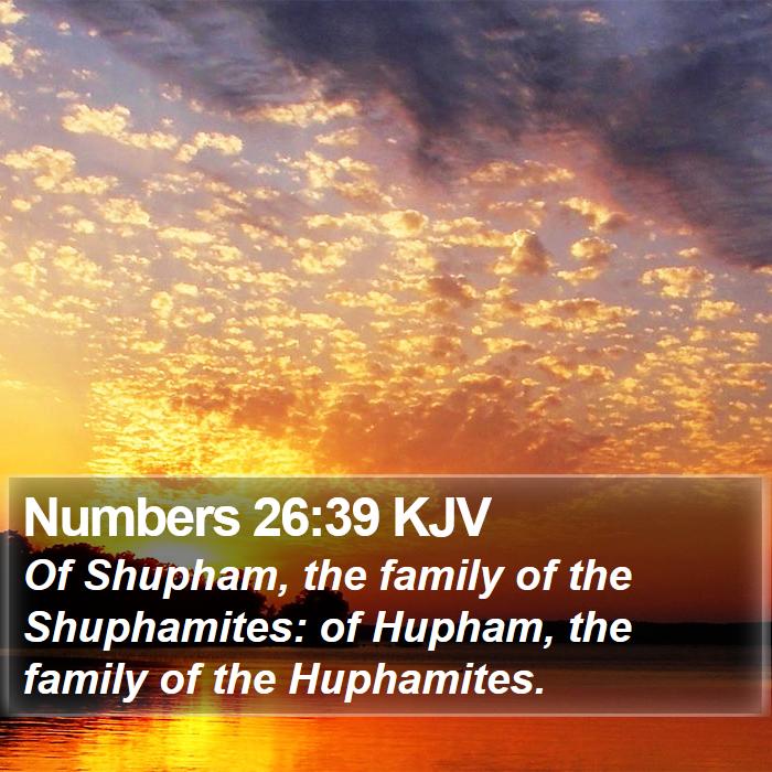 Numbers 26:39 KJV Bible Study