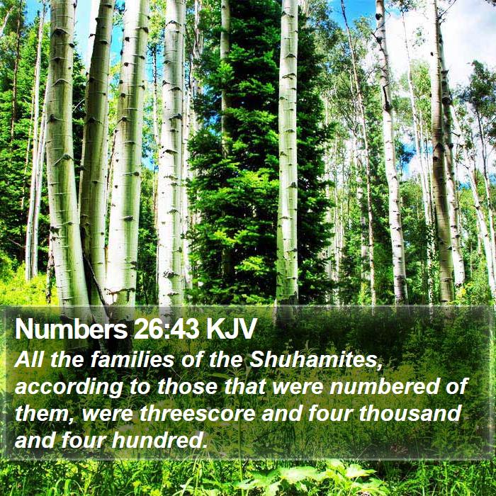 Numbers 26:43 KJV Bible Study