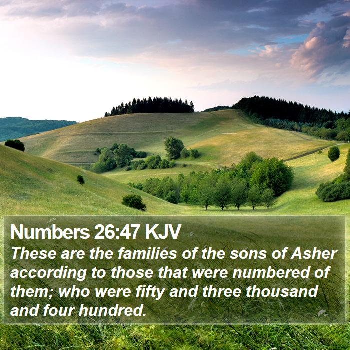 Numbers 26:47 KJV Bible Study