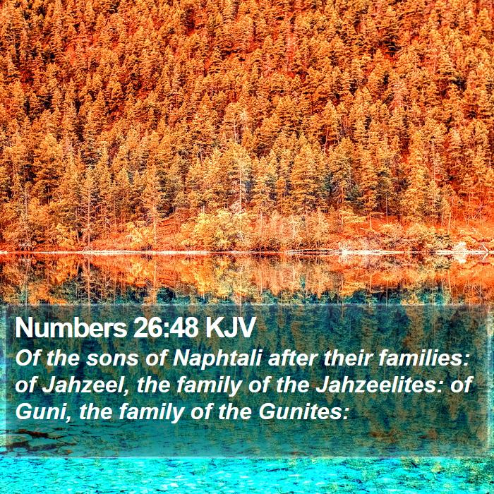 Numbers 26:48 KJV Bible Study