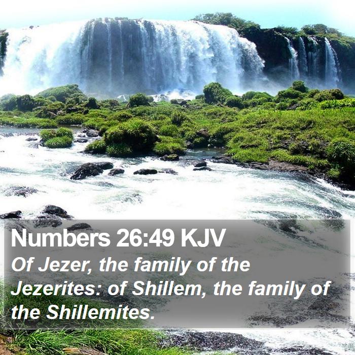 Numbers 26:49 KJV Bible Study