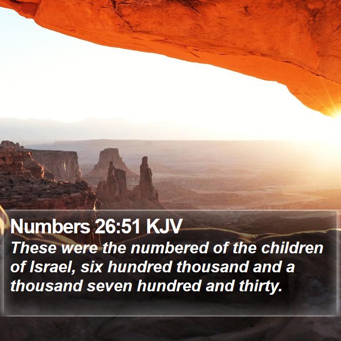 Numbers 26:51 KJV Bible Study