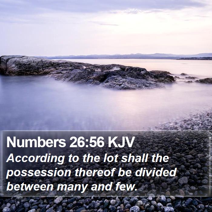 Numbers 26:56 KJV Bible Study