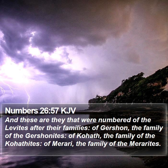 Numbers 26:57 KJV Bible Study